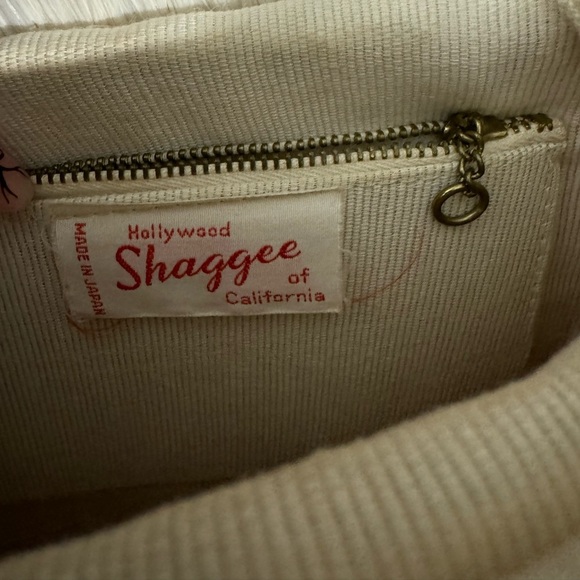 Vintage Cream Hollywood of Shagee California Mini  Straw Handbag Purse 1960s - Picture 5 of 9